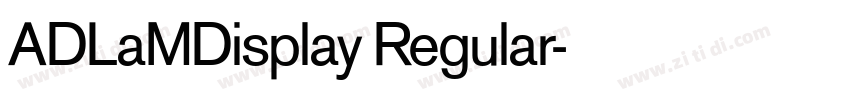 ADLaMDisplay Regular字体转换